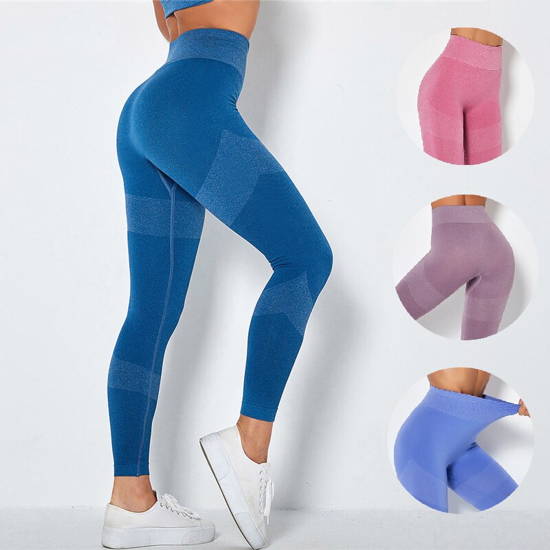 Seamless Tummy Control Sport Workout Fitness Legging Women High Rise Quick Dry Running Athletic Gym Jeggings Sport Pant