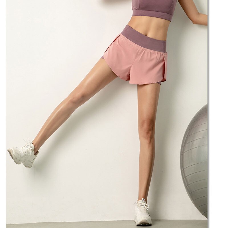 HEAL ORANGE Yoga Shorts Women Compression Short Pant Pantalon Corto Yoga Women Gym Fitness Yoga Shorts For Workout Sport Running