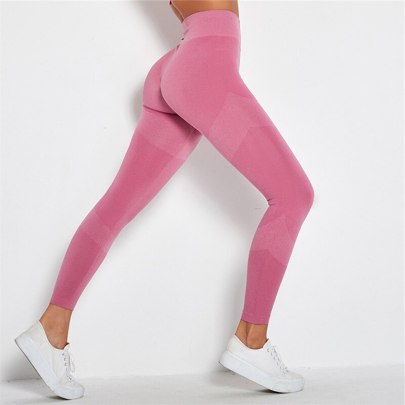 Seamless Tummy Control Sport Workout Fitness Legging Women High Rise Quick Dry Running Athletic Gym Jeggings Sport Pant